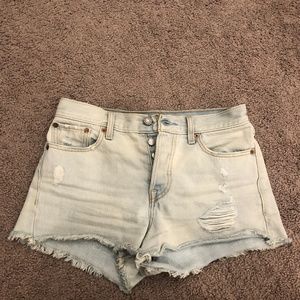 Levi's Wedgie High Waist Denim Shorts